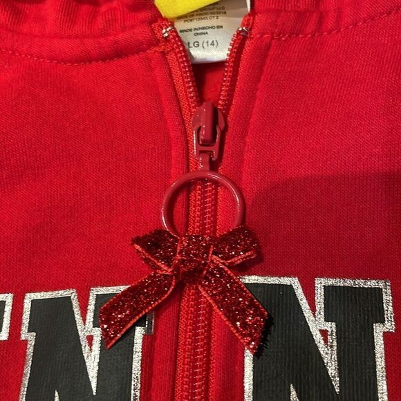 Minnie Mouse Zip Hoodie Disney New Sz 14 - Picture 5 of 7